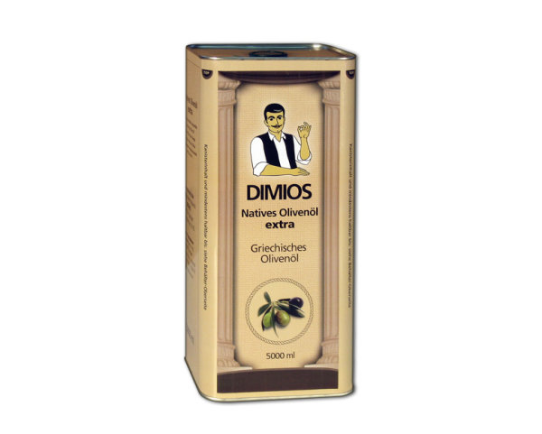 DIMIOS Zelos, extra virgin Olive Oil, 5,0 Ltr. Tin