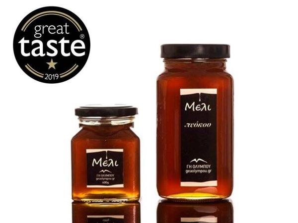 Gea Olymp, Pine & wildflower honey, 450g. Glass, Great Taste Award 2019!